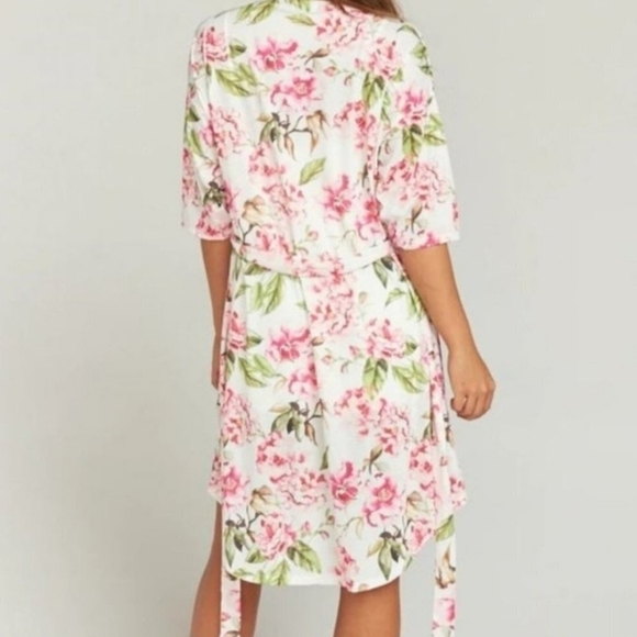 Show Me Your MuMu Pink Floral Kimono One Size - Picture 3 of 9